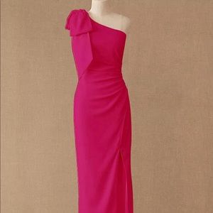 Hot pink formal maxi dress